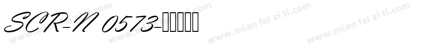 SCR-N 0573字体转换